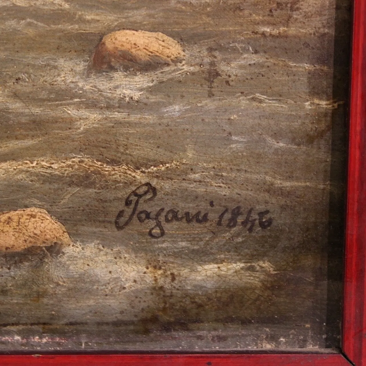 Italian painting, landscape, 19th century 5