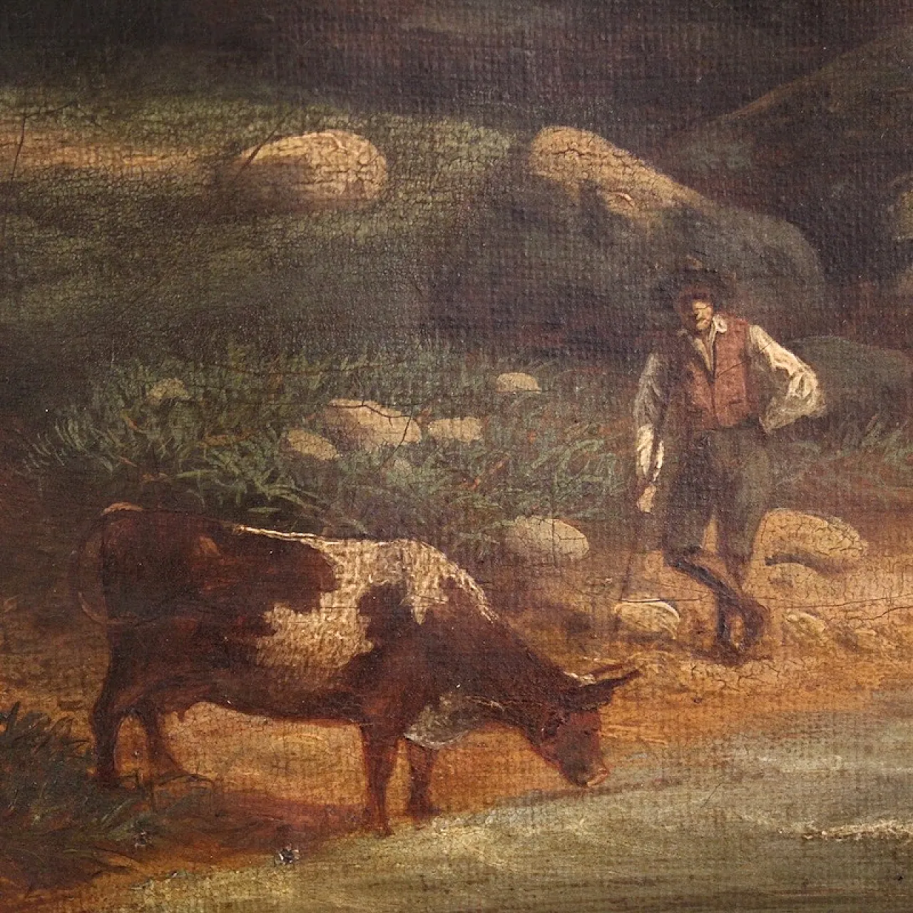 Italian painting, landscape, 19th century 6