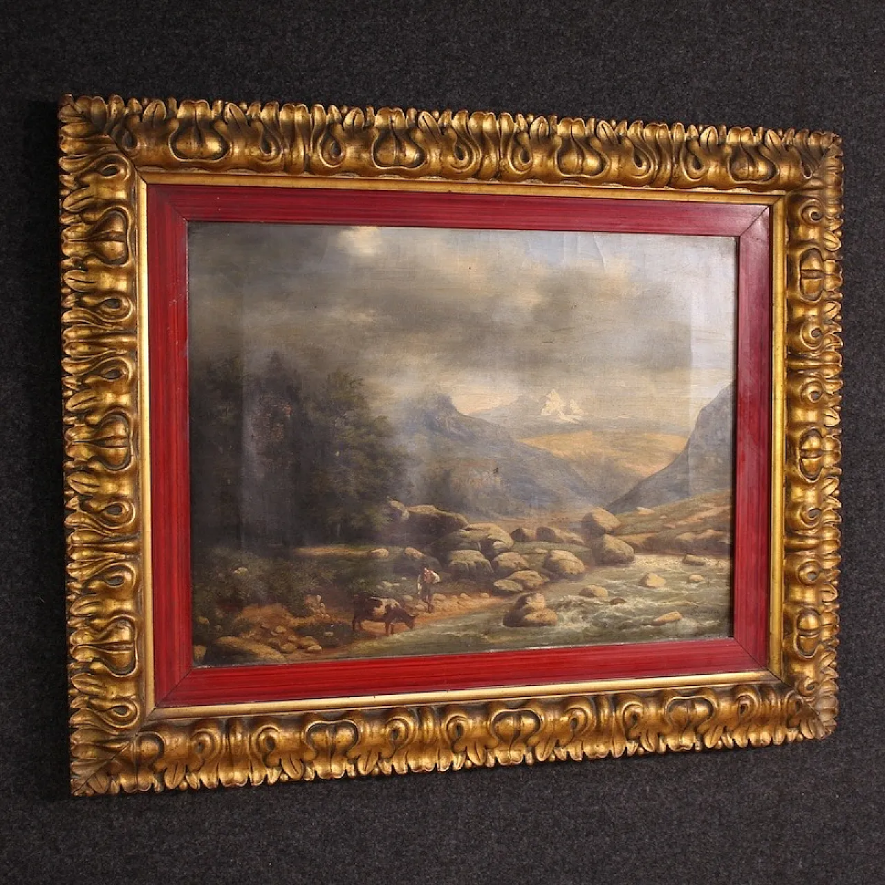 Italian painting, landscape, 19th century 10