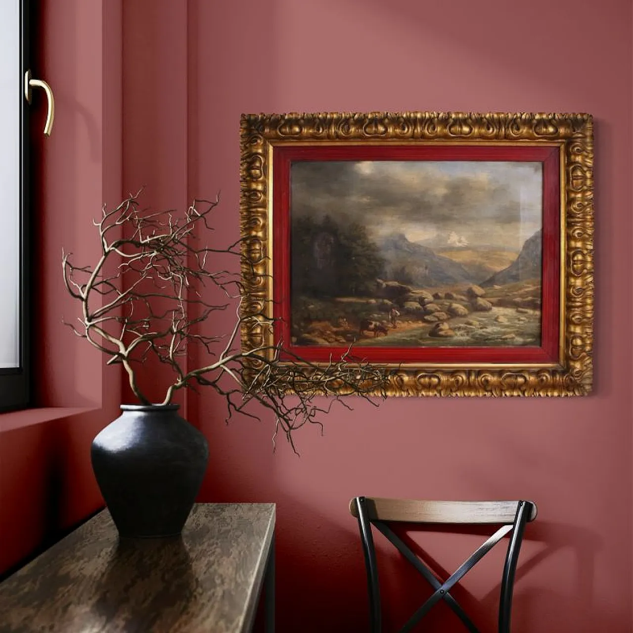 Italian painting, landscape, 19th century 15