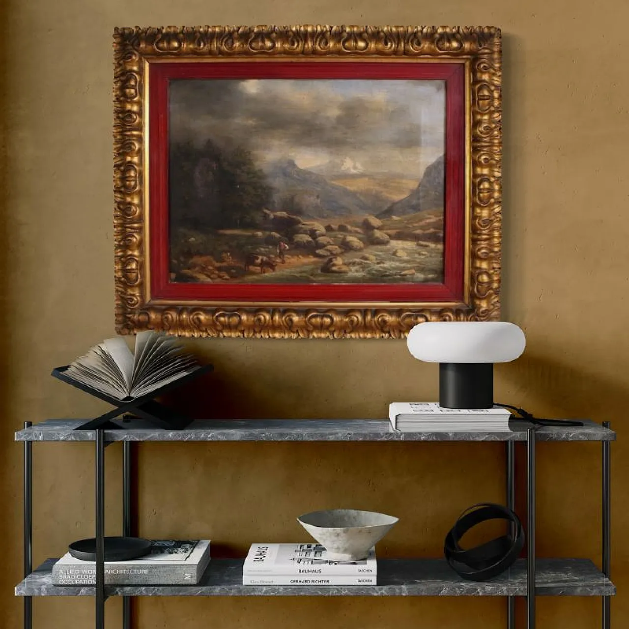 Italian painting, landscape, 19th century 16