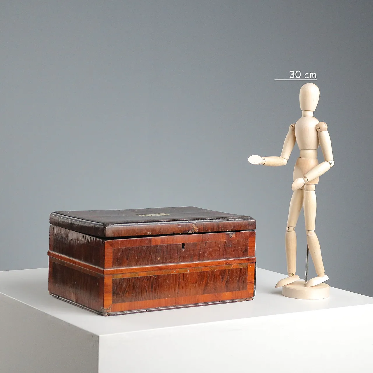 Rosewood travel box, 19th century 2