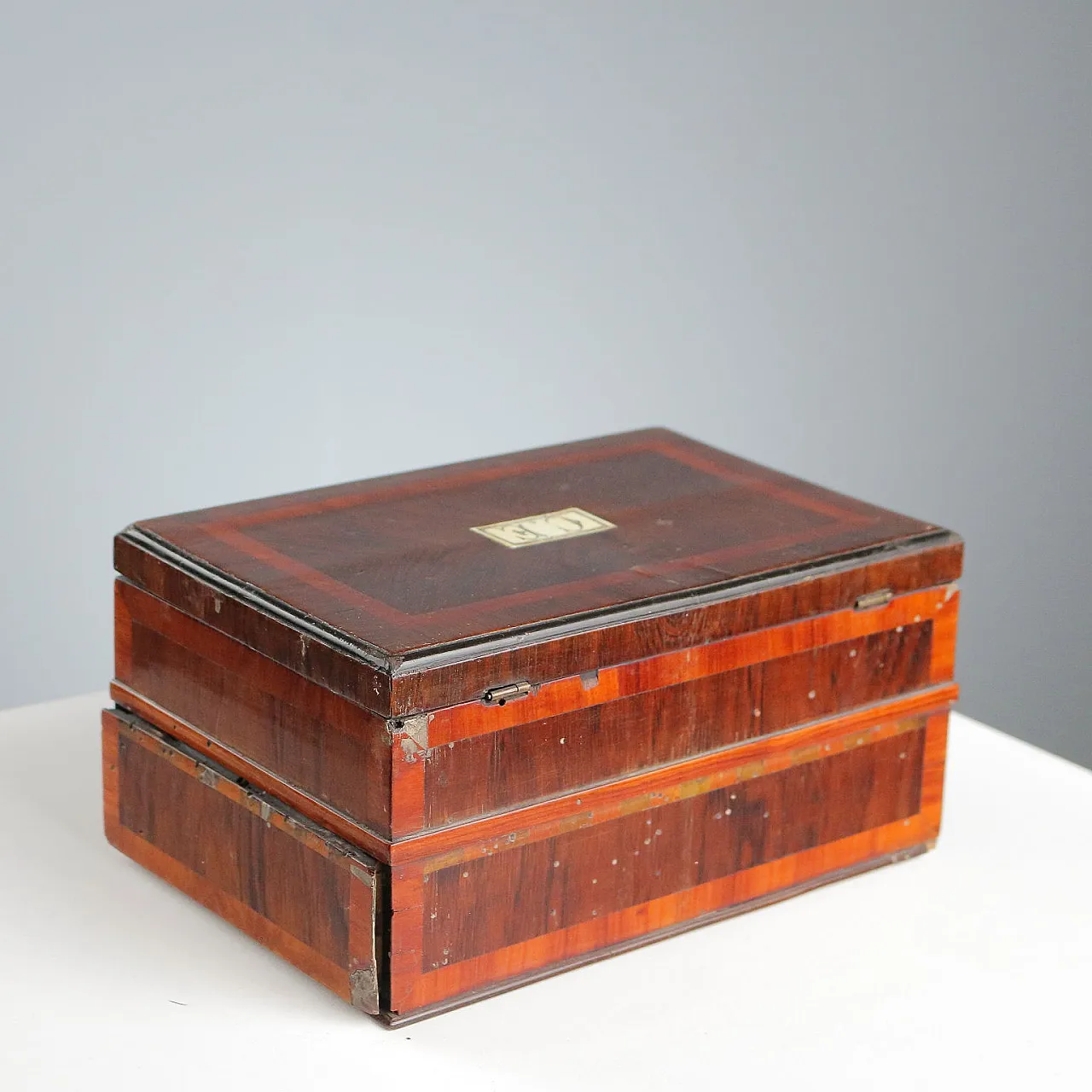 Rosewood travel box, 19th century 8