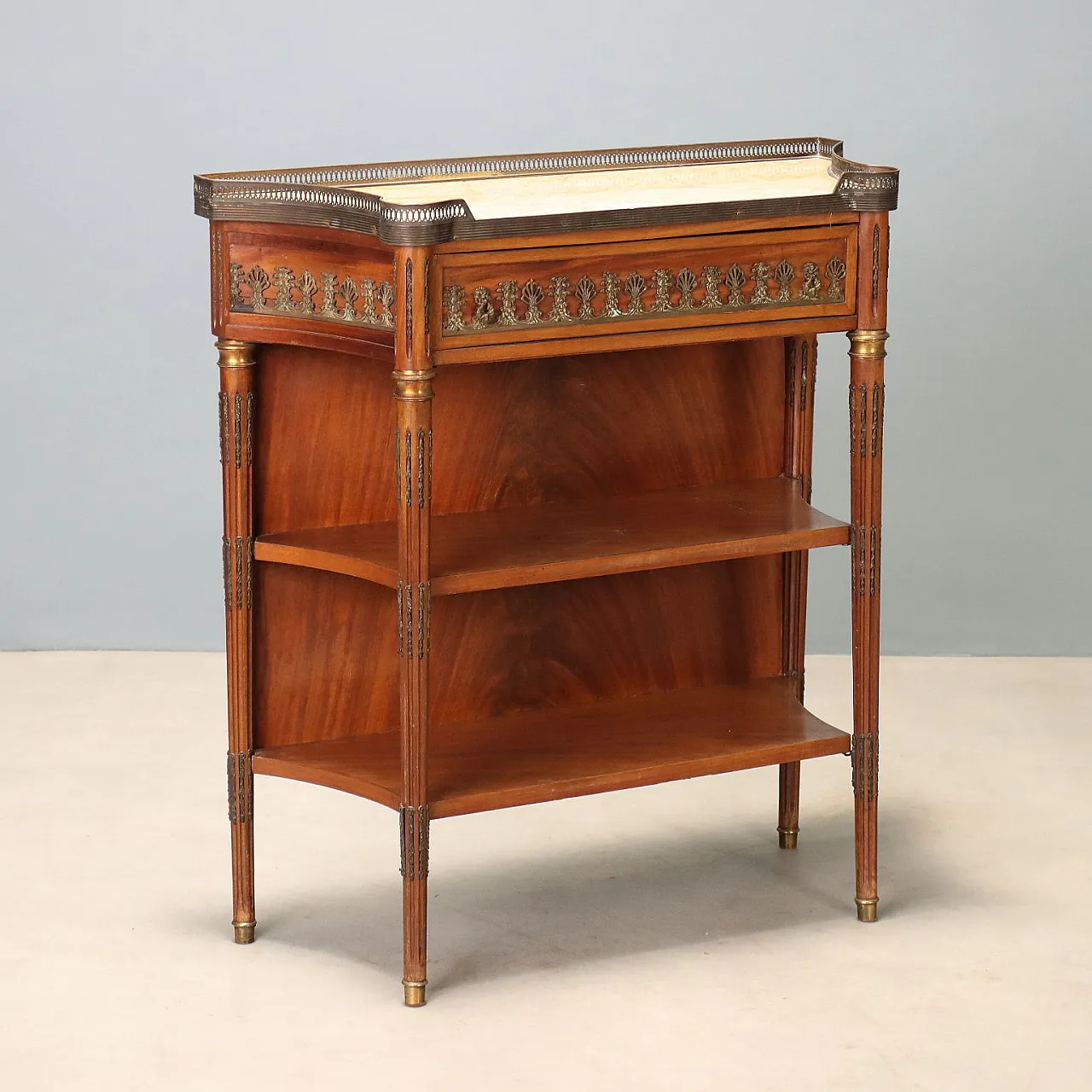 Neoclassical style console in mahogany, 20th century 1