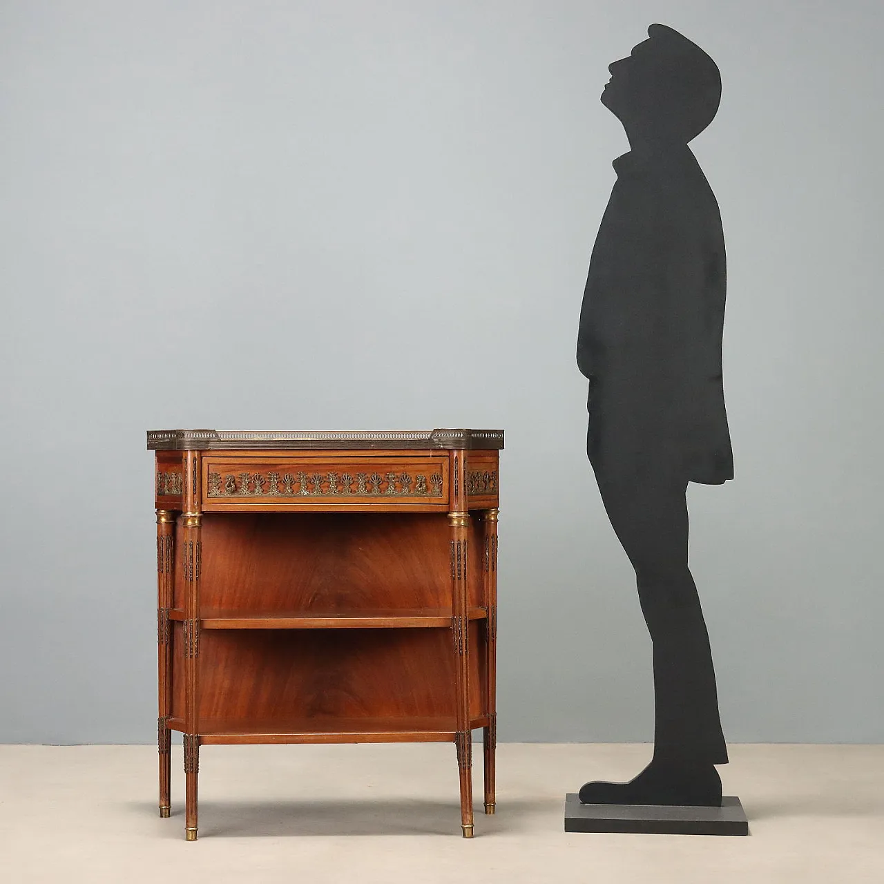Neoclassical style console in mahogany, 20th century 2