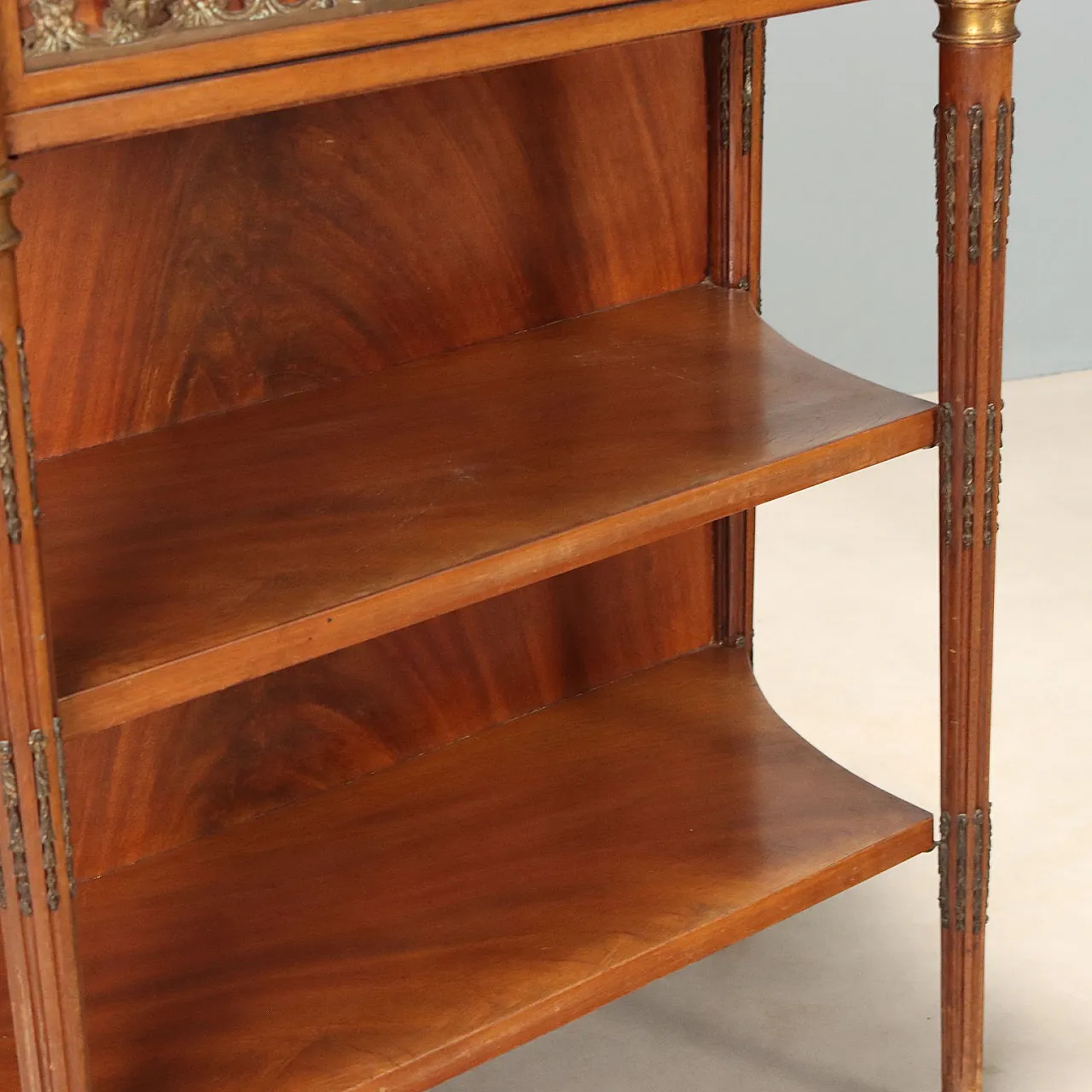 Neoclassical style console in mahogany, 20th century 6
