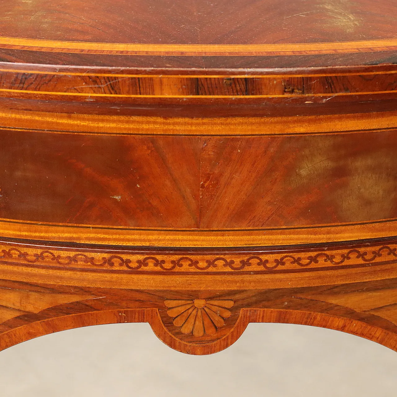 Victorian style servant in mahogany with inlays, 20th century 8