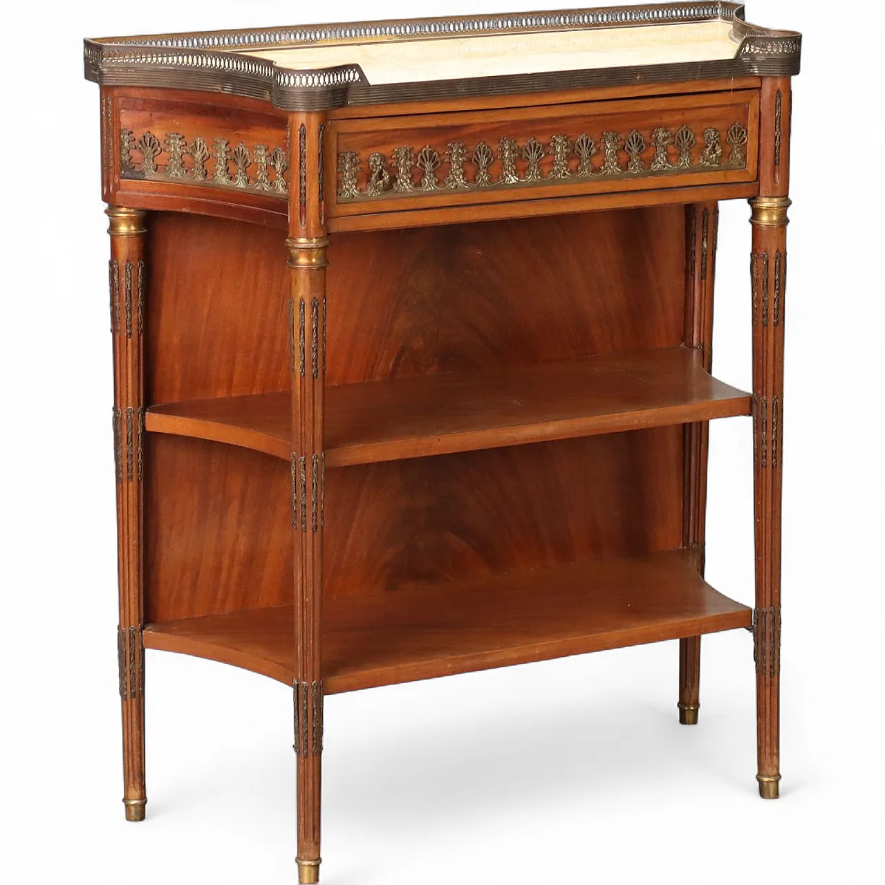 Neoclassical style console in mahogany, 20th century 10