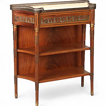 Neoclassical style console in mahogany, 20th century