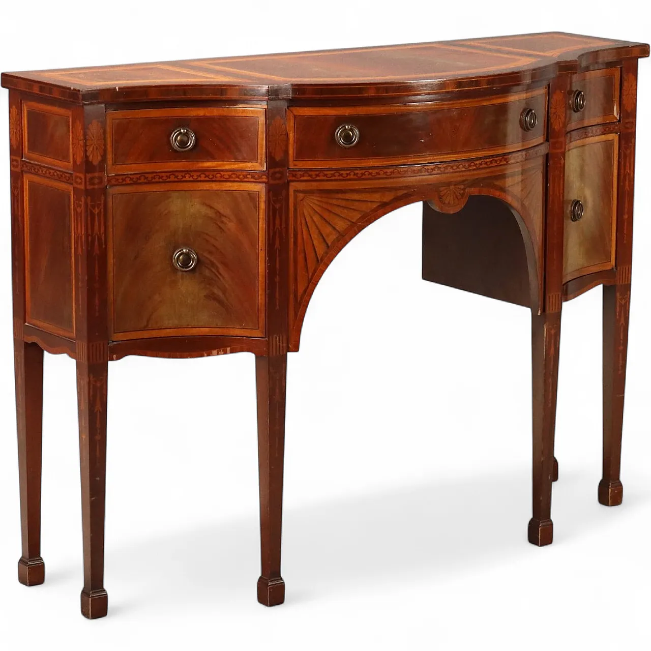 Victorian style servant in mahogany with inlays, 20th century 11