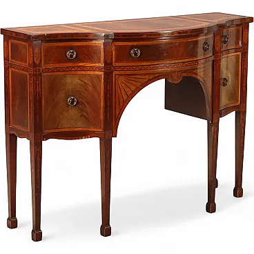 Victorian style servant in mahogany with inlays, 20th century