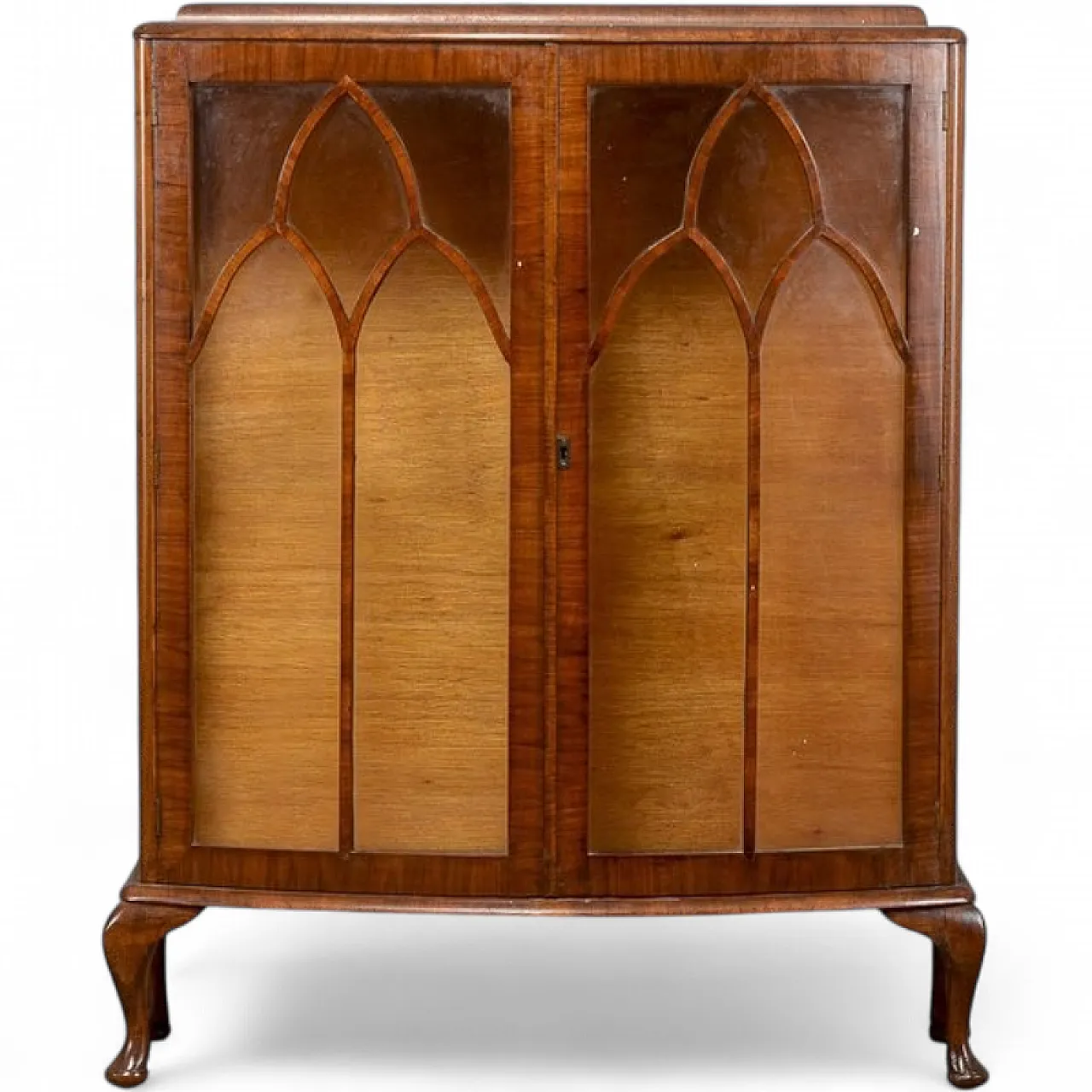 Display cabinet with curved doors and glass, 1920s 9