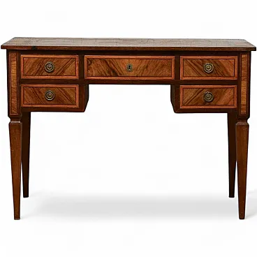 Center desk in wood, 19th century