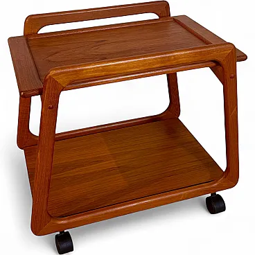 Carrello bar danese in teak Scandinavian Modern, anni ’60
