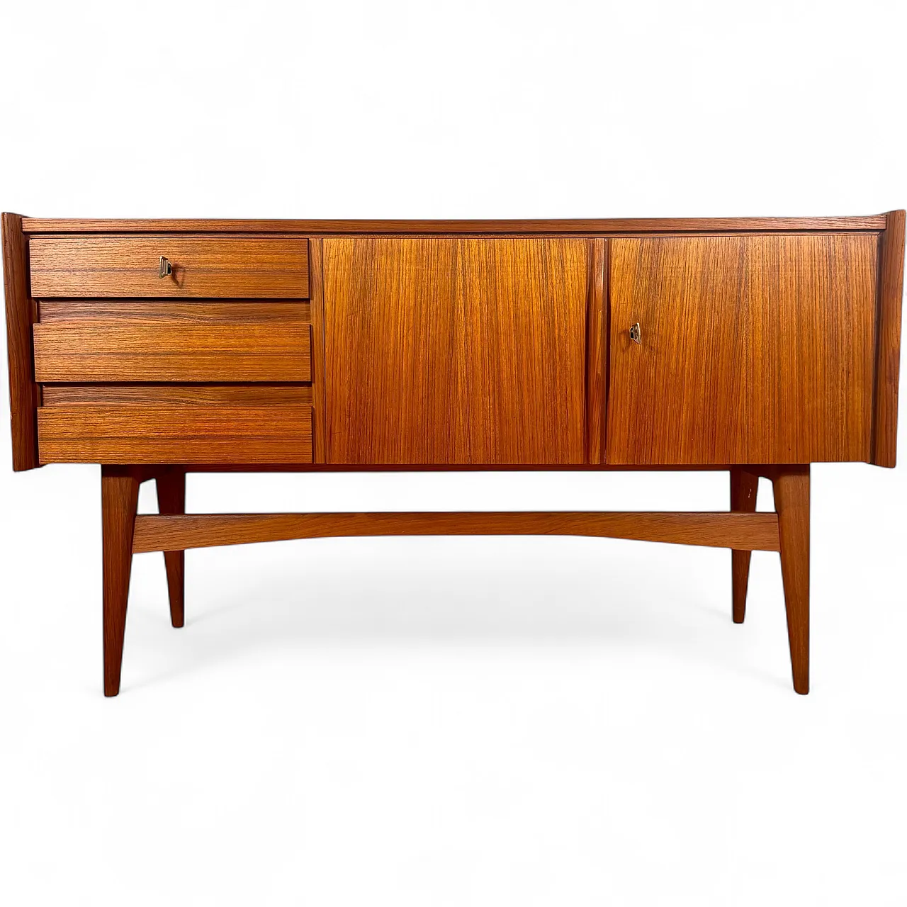 Sideboard piccola danese in teak Scandinavian Modern, anni ’60 9