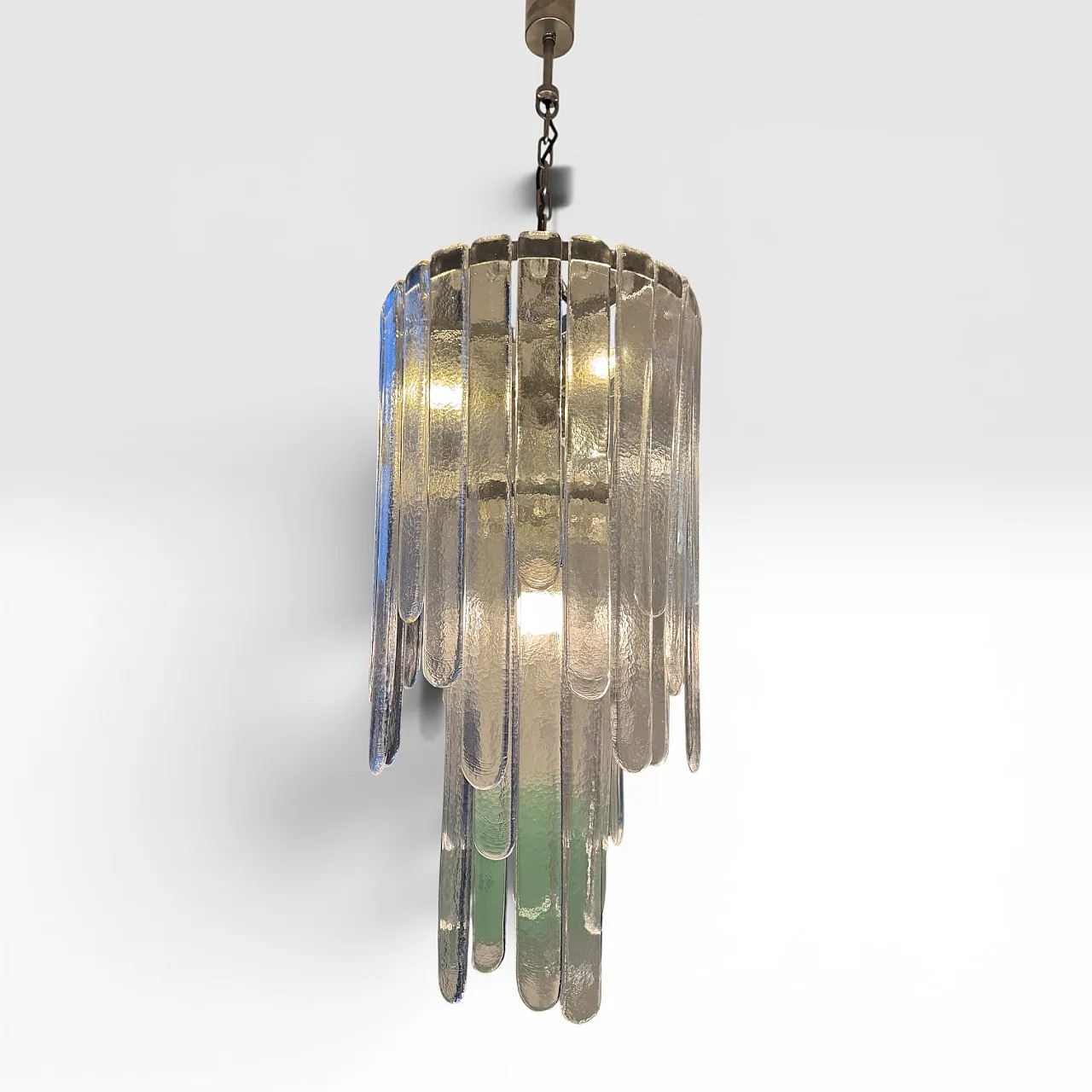 Cascata chandelier by C. Nason for Mazzega in Murano glass, 1970s 1