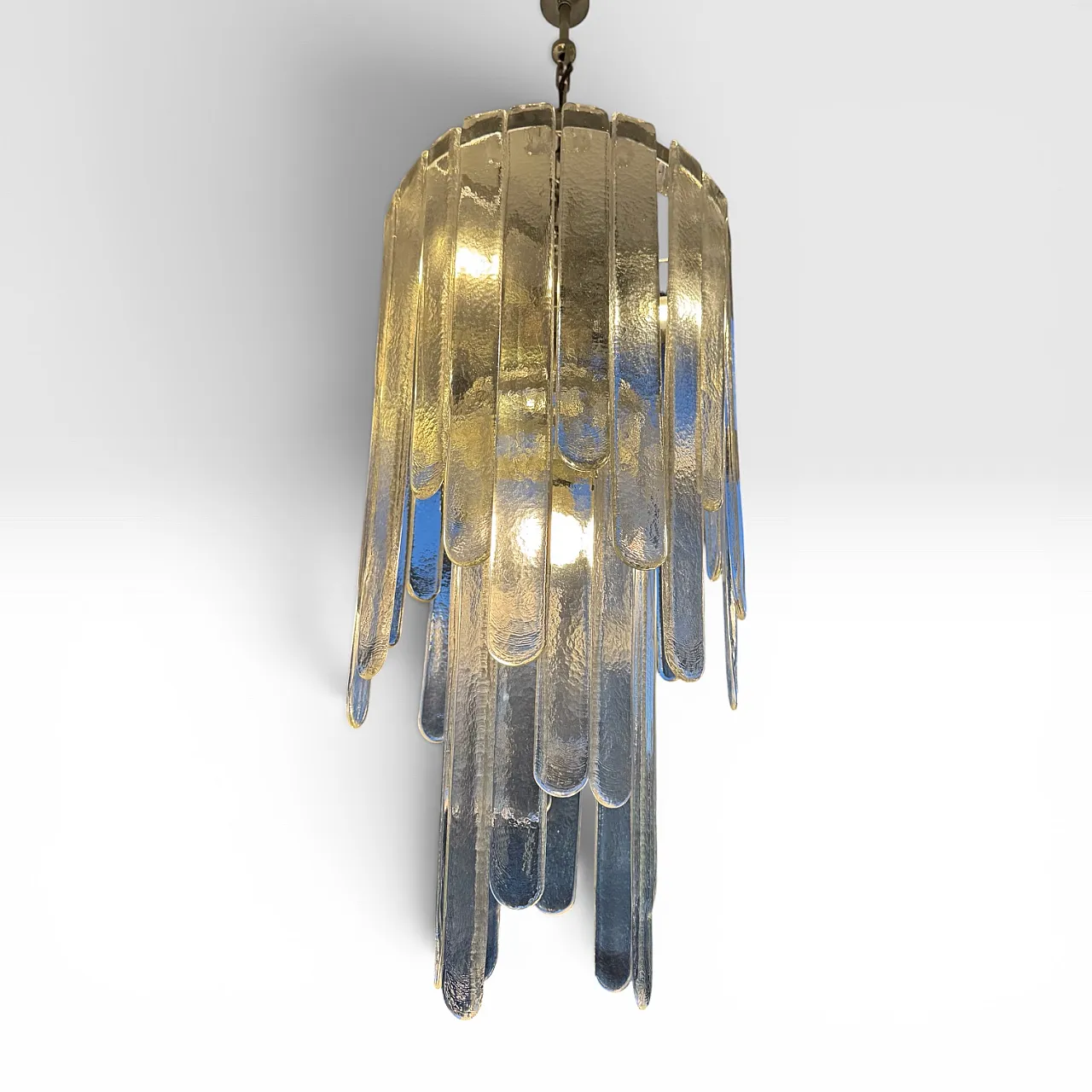 Cascata chandelier by C. Nason for Mazzega in Murano glass, 1970s 2