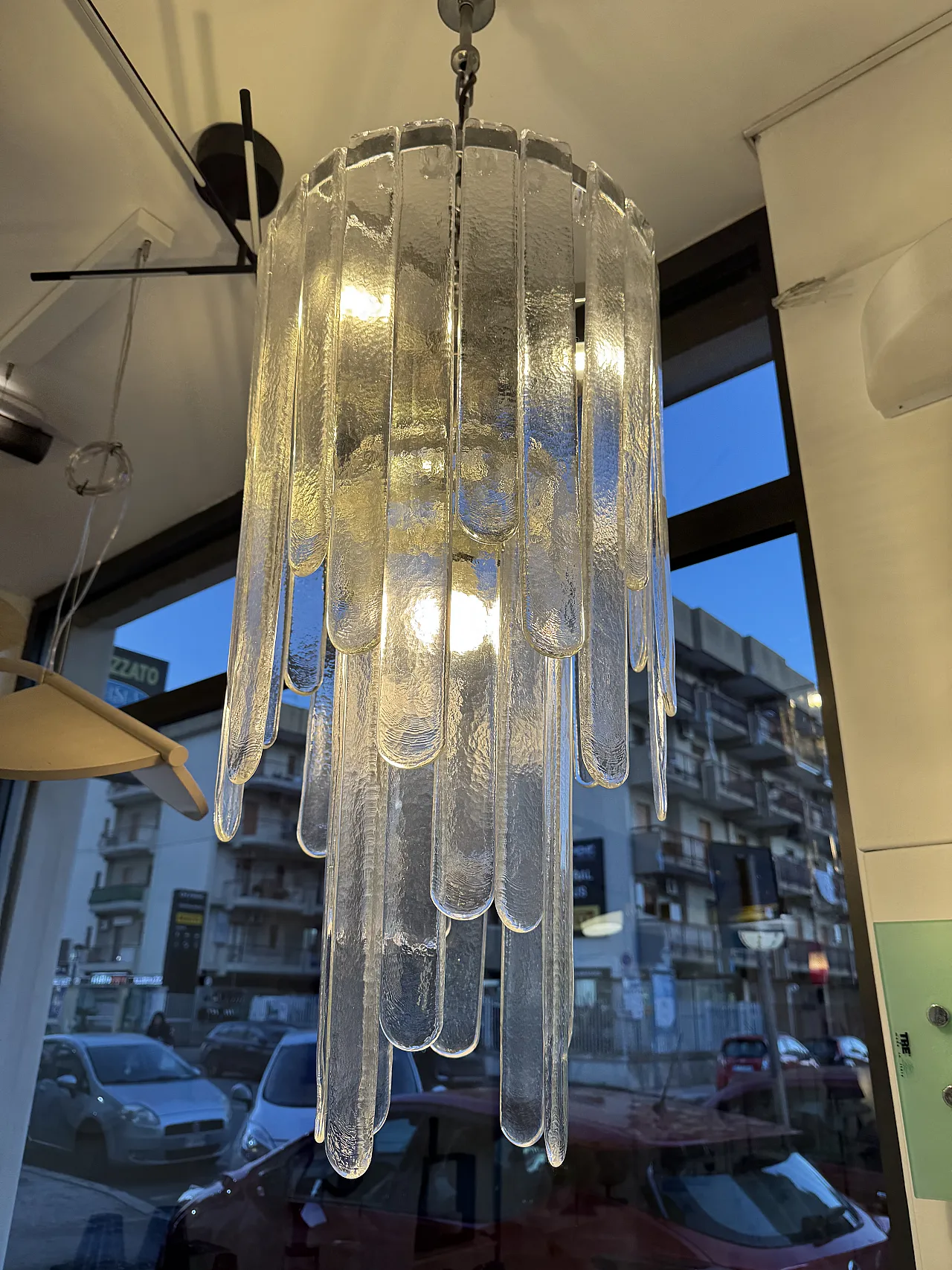Cascata chandelier by C. Nason for Mazzega in Murano glass, 1970s 3