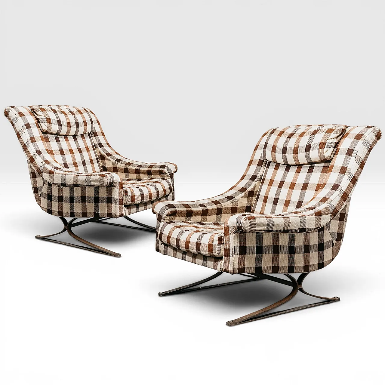 Pair of armchairs Mod. Gran Premio by Maurice Calka for Arflex, 1960 1