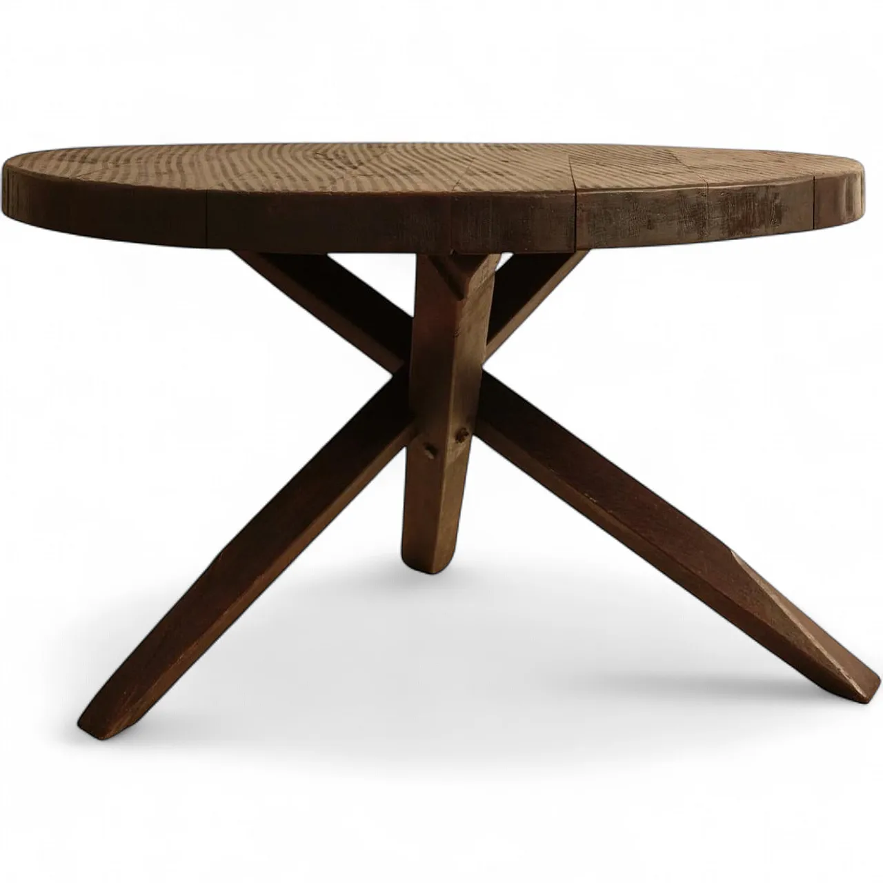 Wooden cricular table, 1950s 11