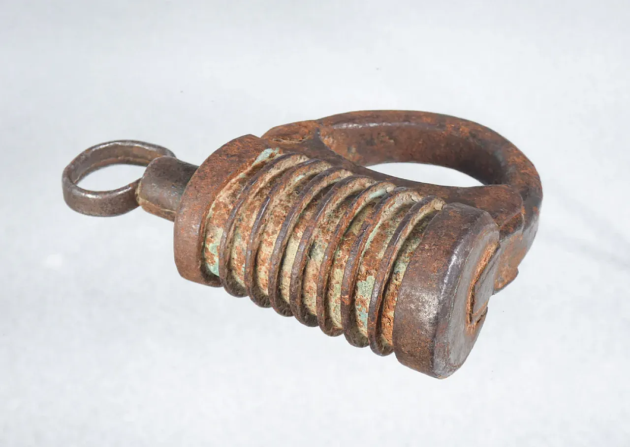 Iron key lock, 19th century 7