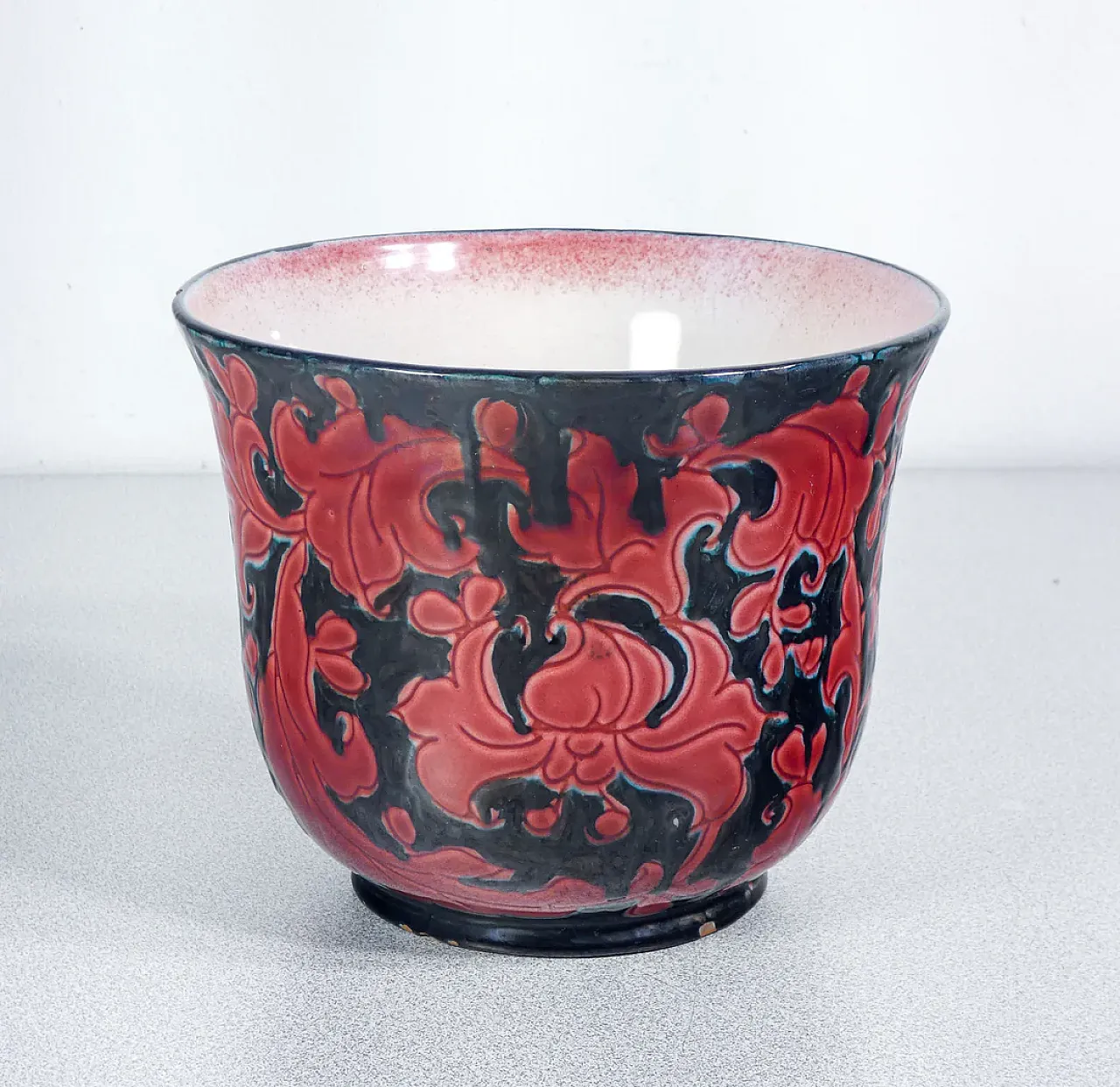 Vaso in ceramica di Giuseppe Mazzotti Albisola, metà '900 2