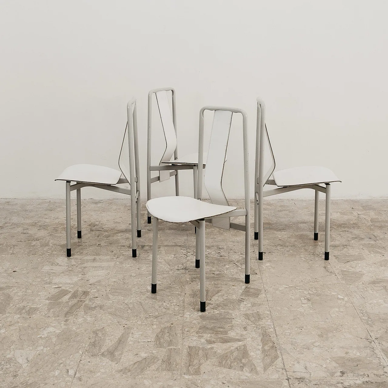 4 chairs Mod. Irma by Achille Castiglioni for Zanotta, 80s 3