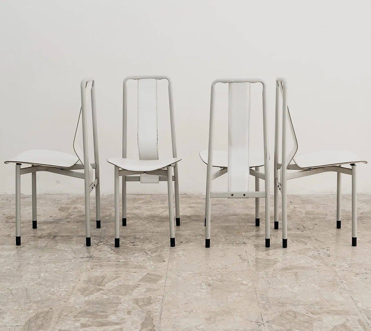 4 chairs Mod. Irma by Achille Castiglioni for Zanotta, 80s 7