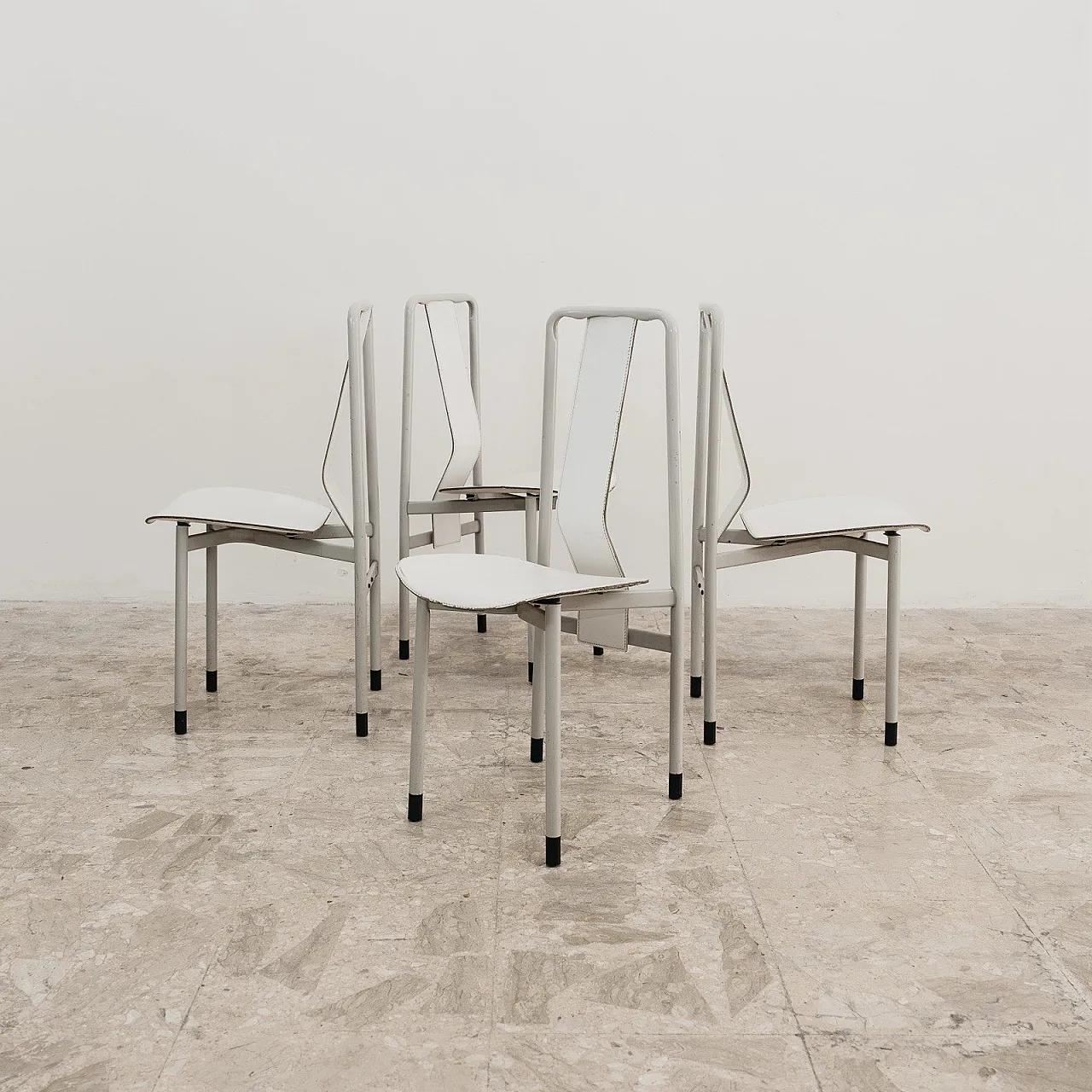 4 chairs Mod. Irma by Achille Castiglioni for Zanotta, 80s 8