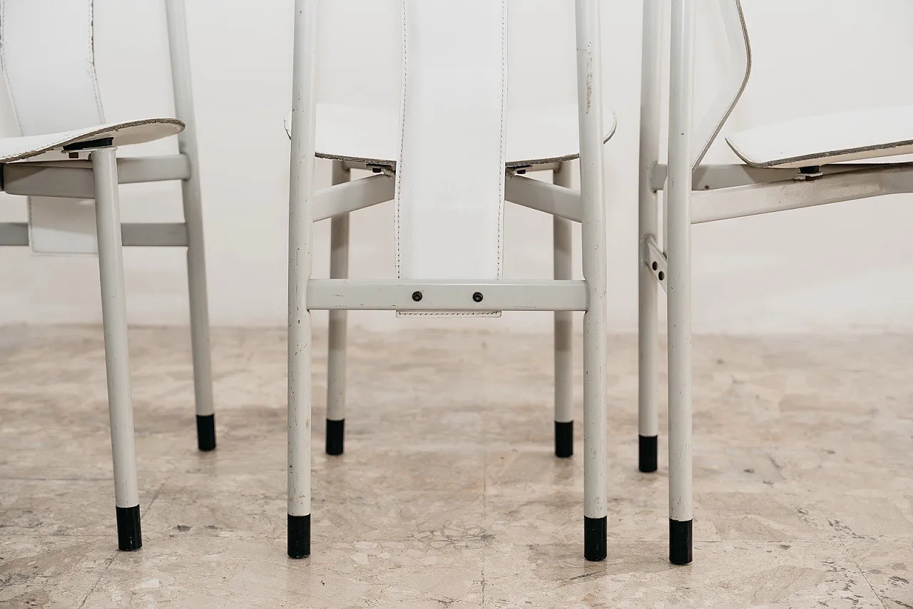 4 chairs Mod. Irma by Achille Castiglioni for Zanotta, 80s 13