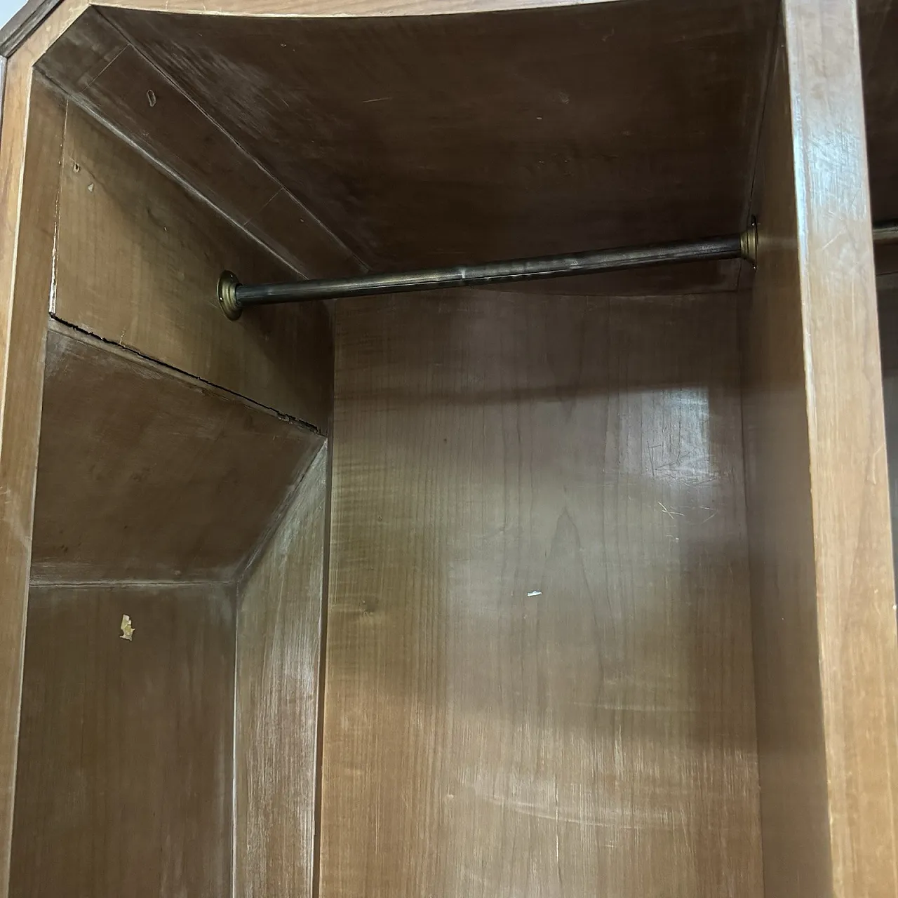 Art Deco Cubist Cabinet in Burl Wood, 1940s 13