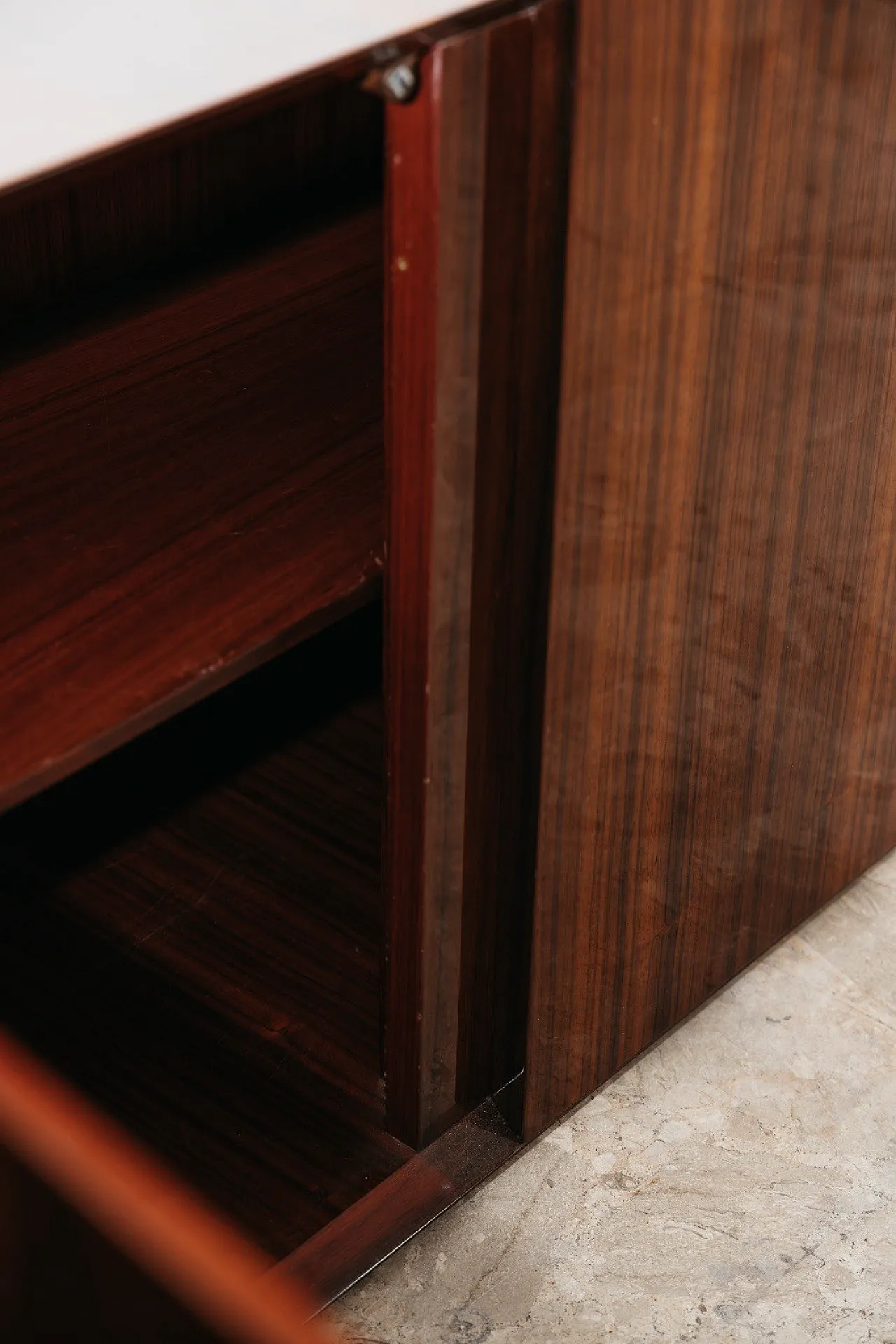 Zebrawood Lacquered Rosewood Sideboard, 70s 7