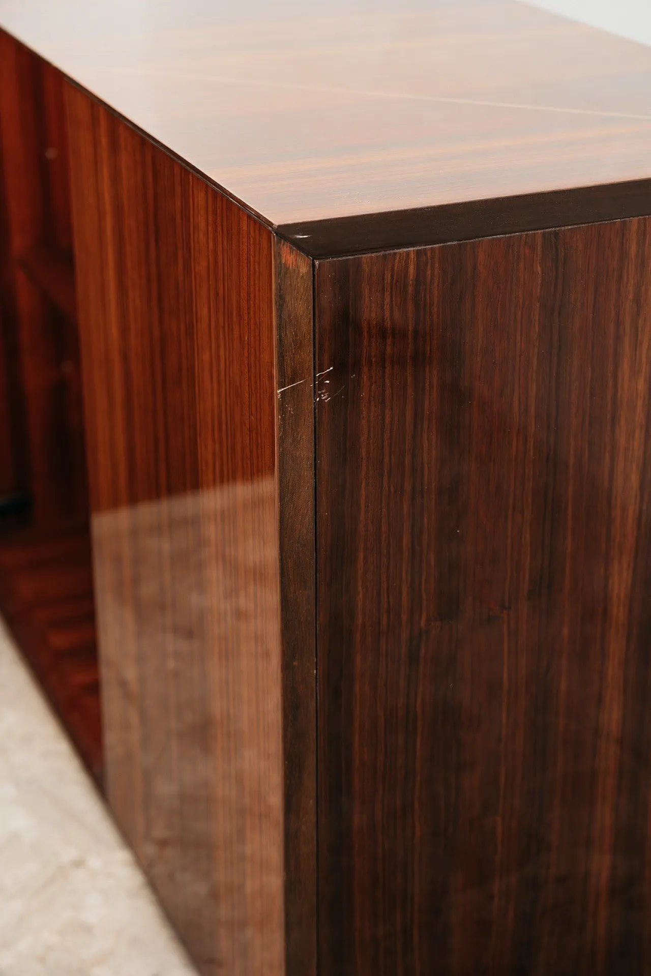 Zebrawood Lacquered Rosewood Sideboard, 70s 11