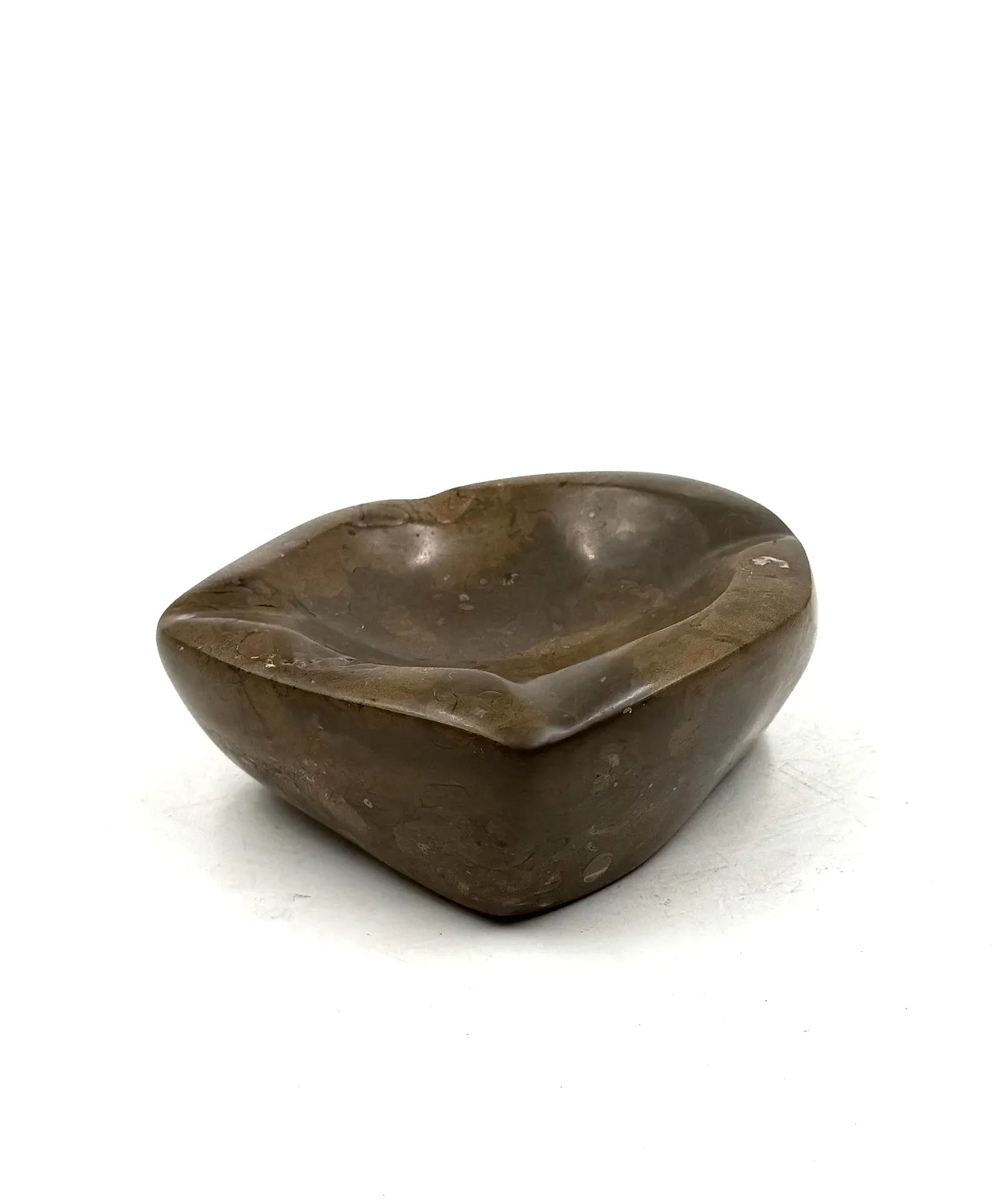Fossil brown marble ashtray, France, 1970s 9