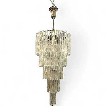 Large Murano glass chandelier, Italy, 1980s
