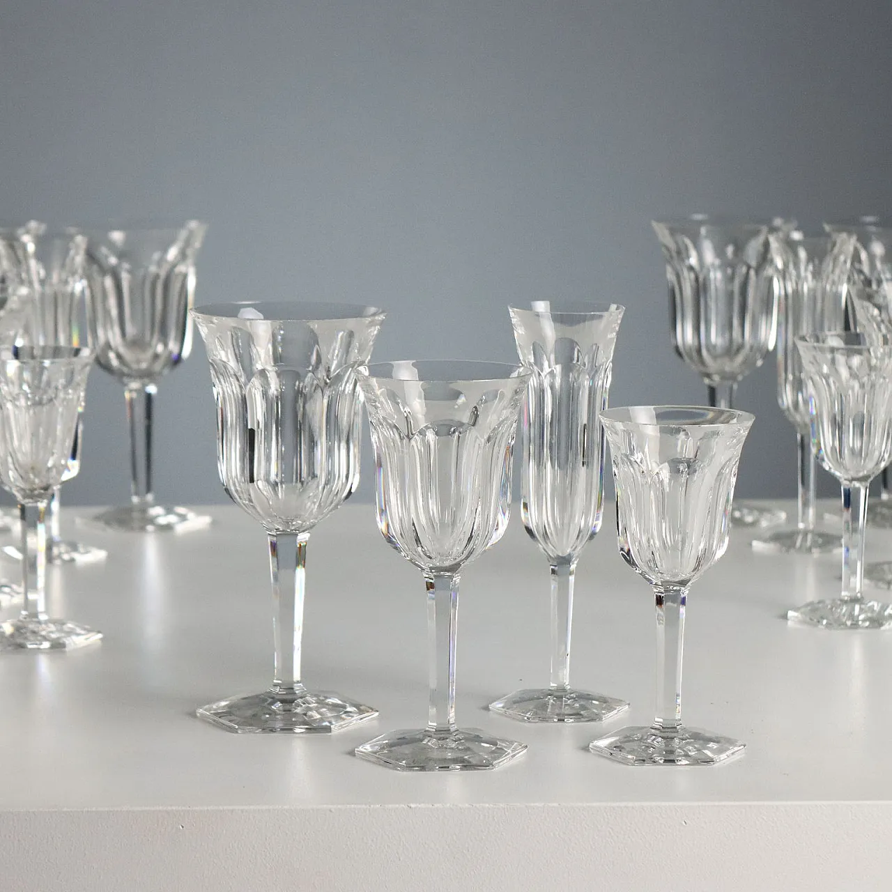 Baccarat Manufacture stemware service, 20th century 1