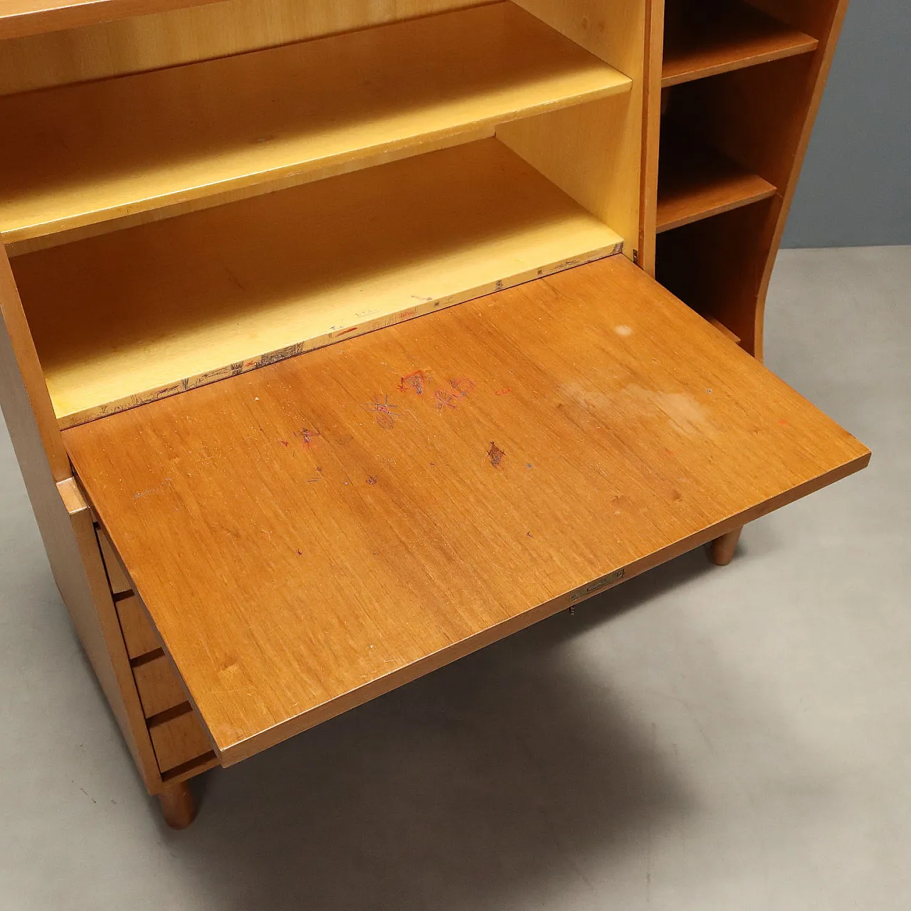 Furniture in maple with flap, 1960s 4