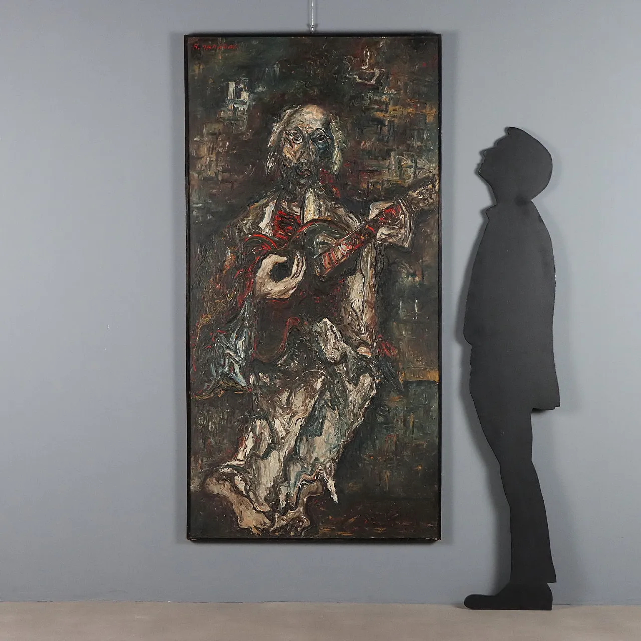Guitar Player by Antonio Manzoni, 20th century 2