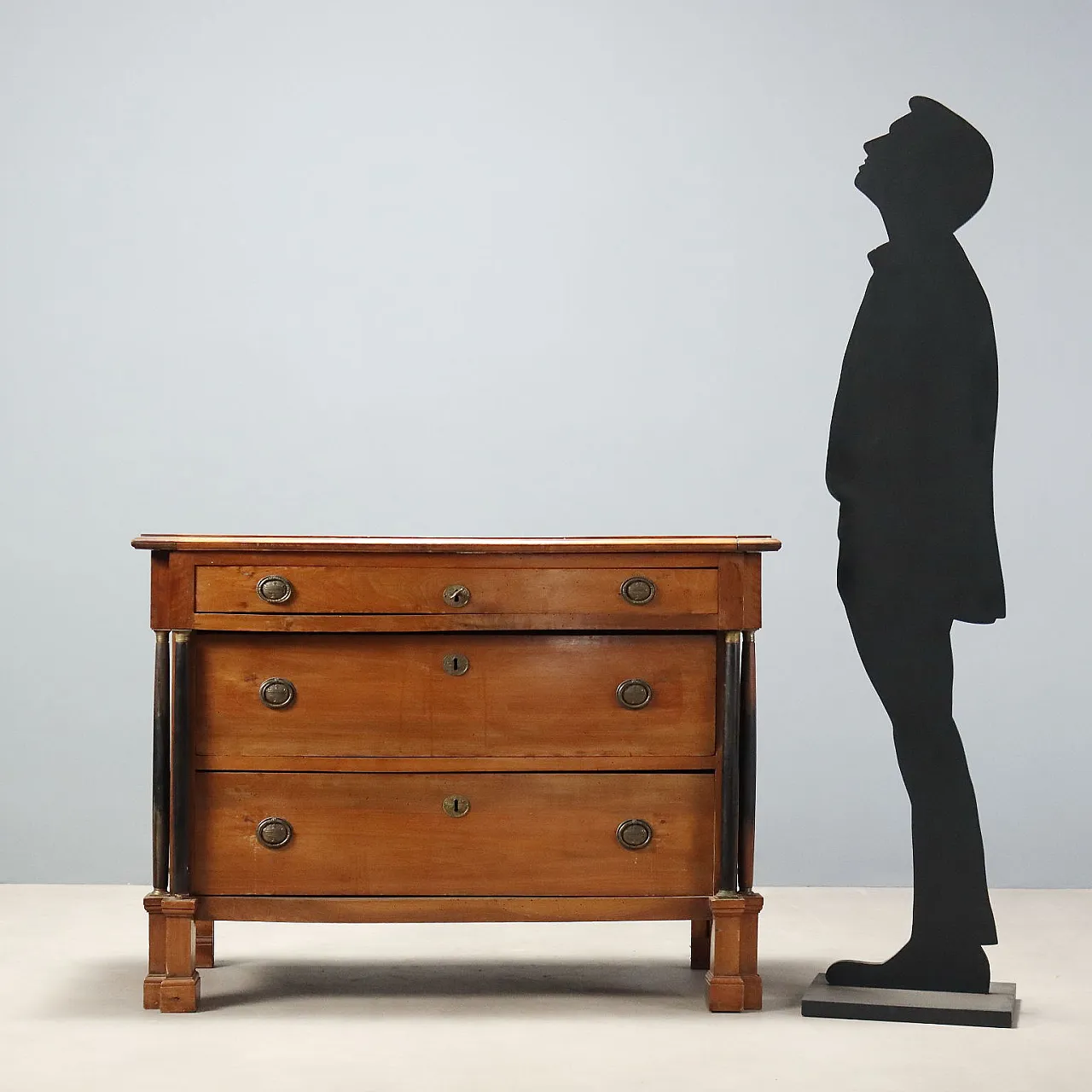 Napoleon III chest of drawers in walnut, late 19th century 2