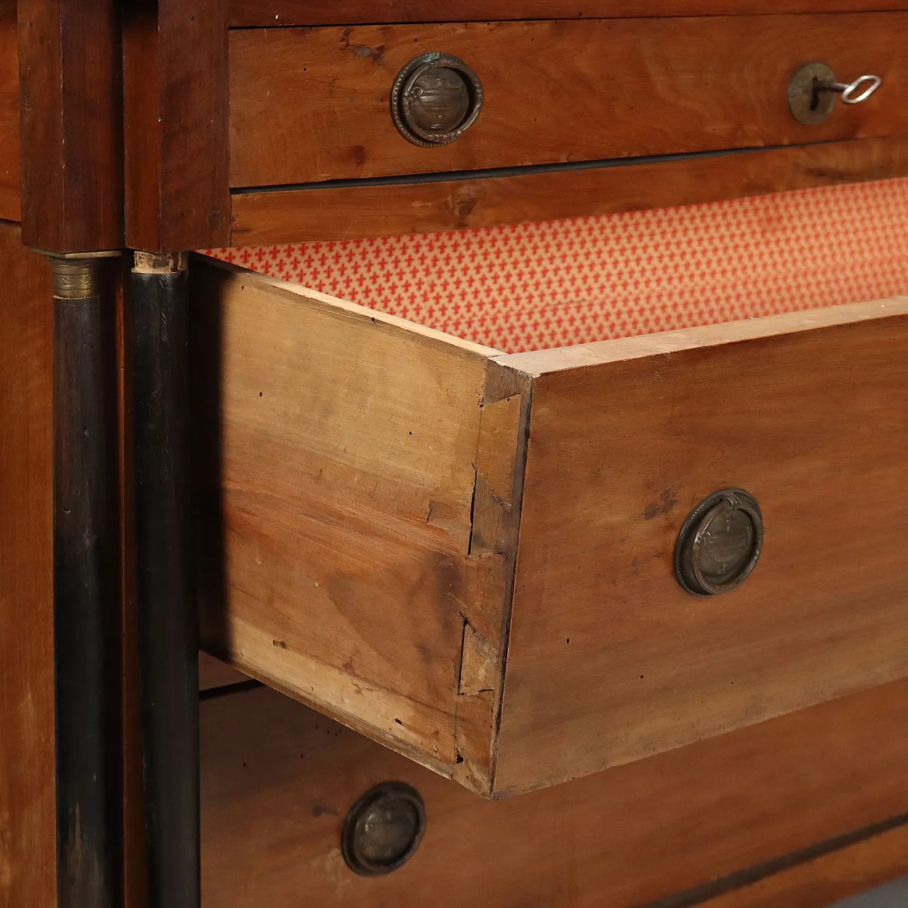 Napoleon III chest of drawers in walnut, late 19th century 3