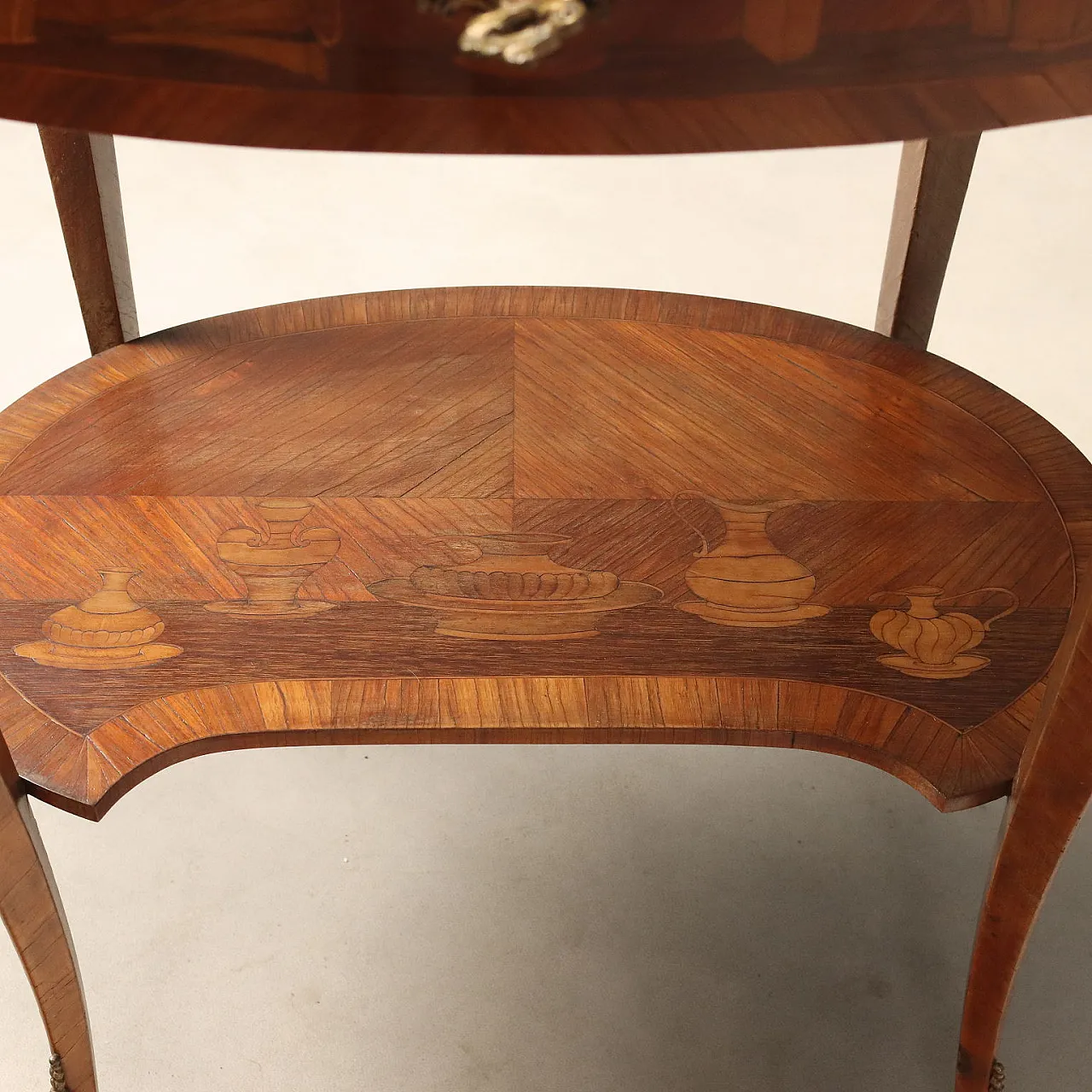 Desk in Bois de Rose with inlays, early 20th century 10