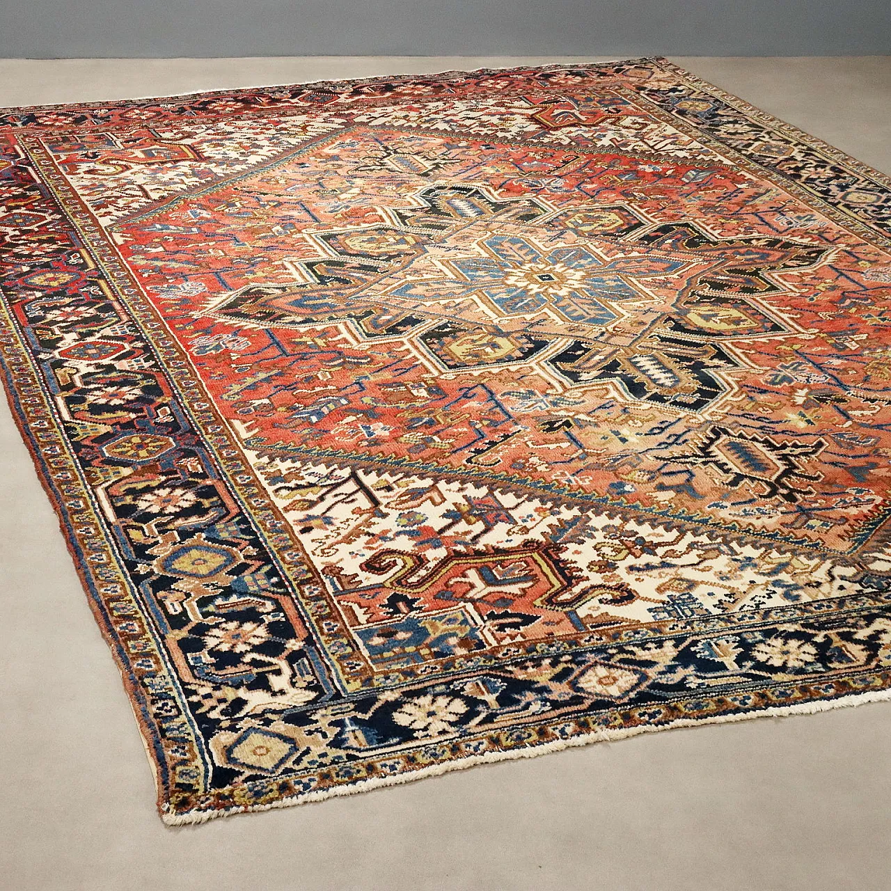 Heriz rug in cotton and wool, 20th century 1