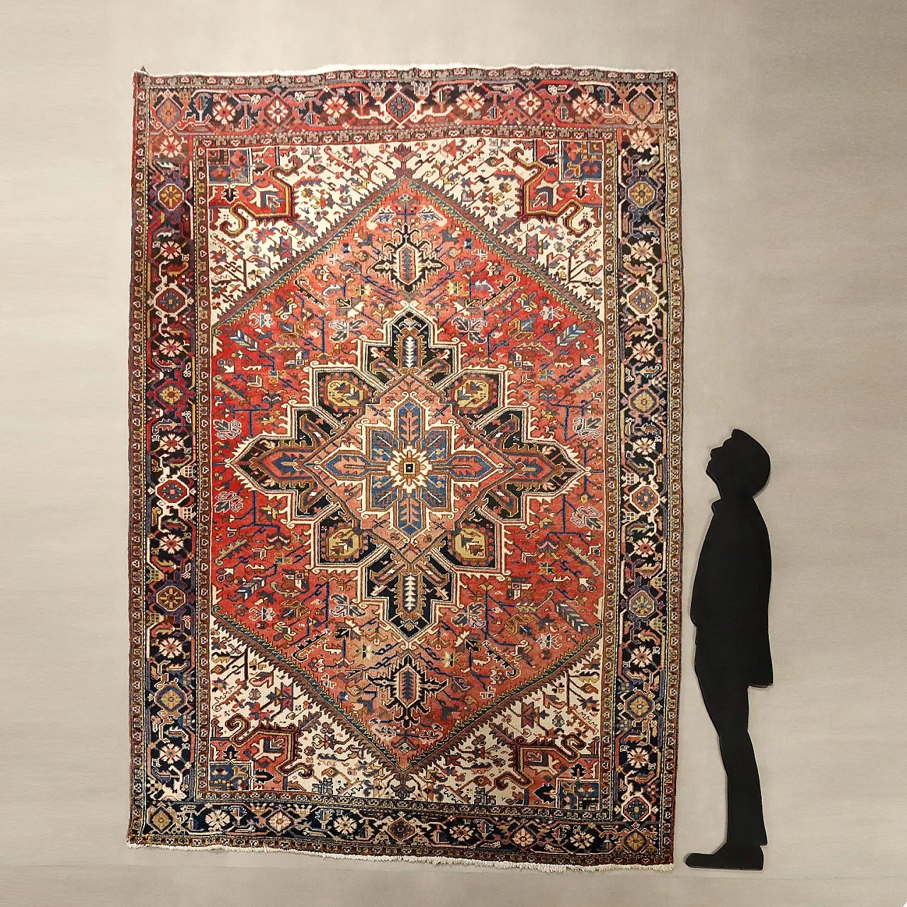 Heriz rug in cotton and wool, 20th century 2