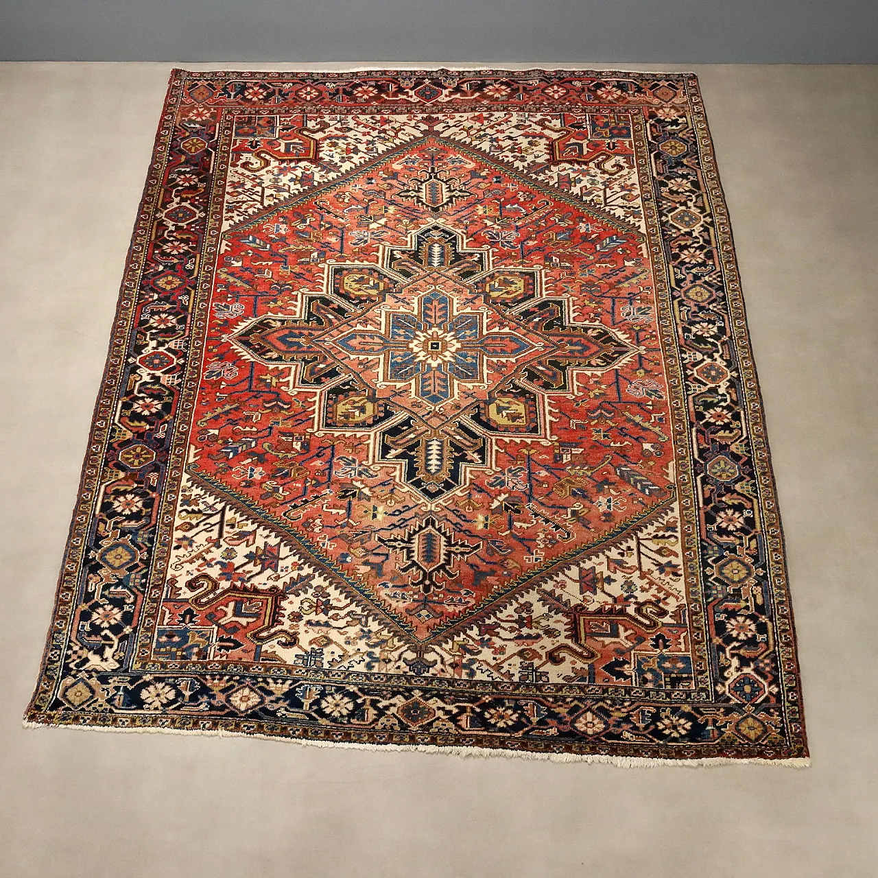 Heriz rug in cotton and wool, 20th century 3