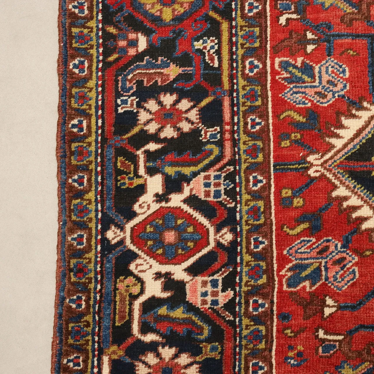 Heriz rug in cotton and wool, 20th century 6