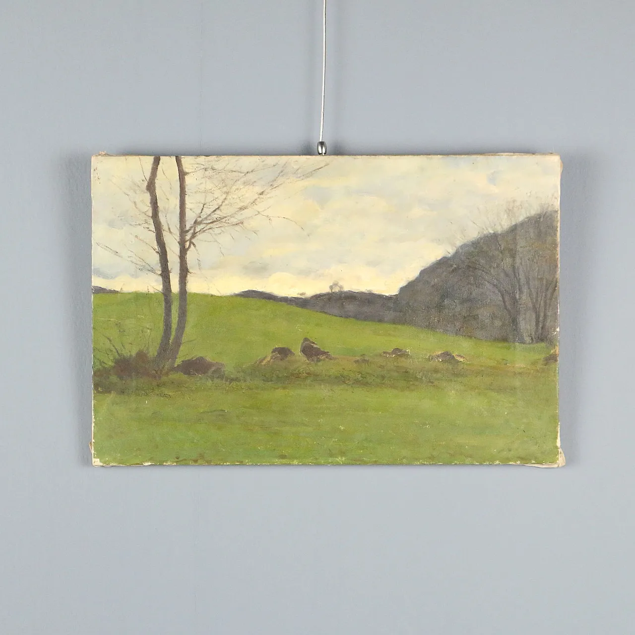 Glimpse of the Lombardy countryside by Eugenio Spreafico, 19th century 1