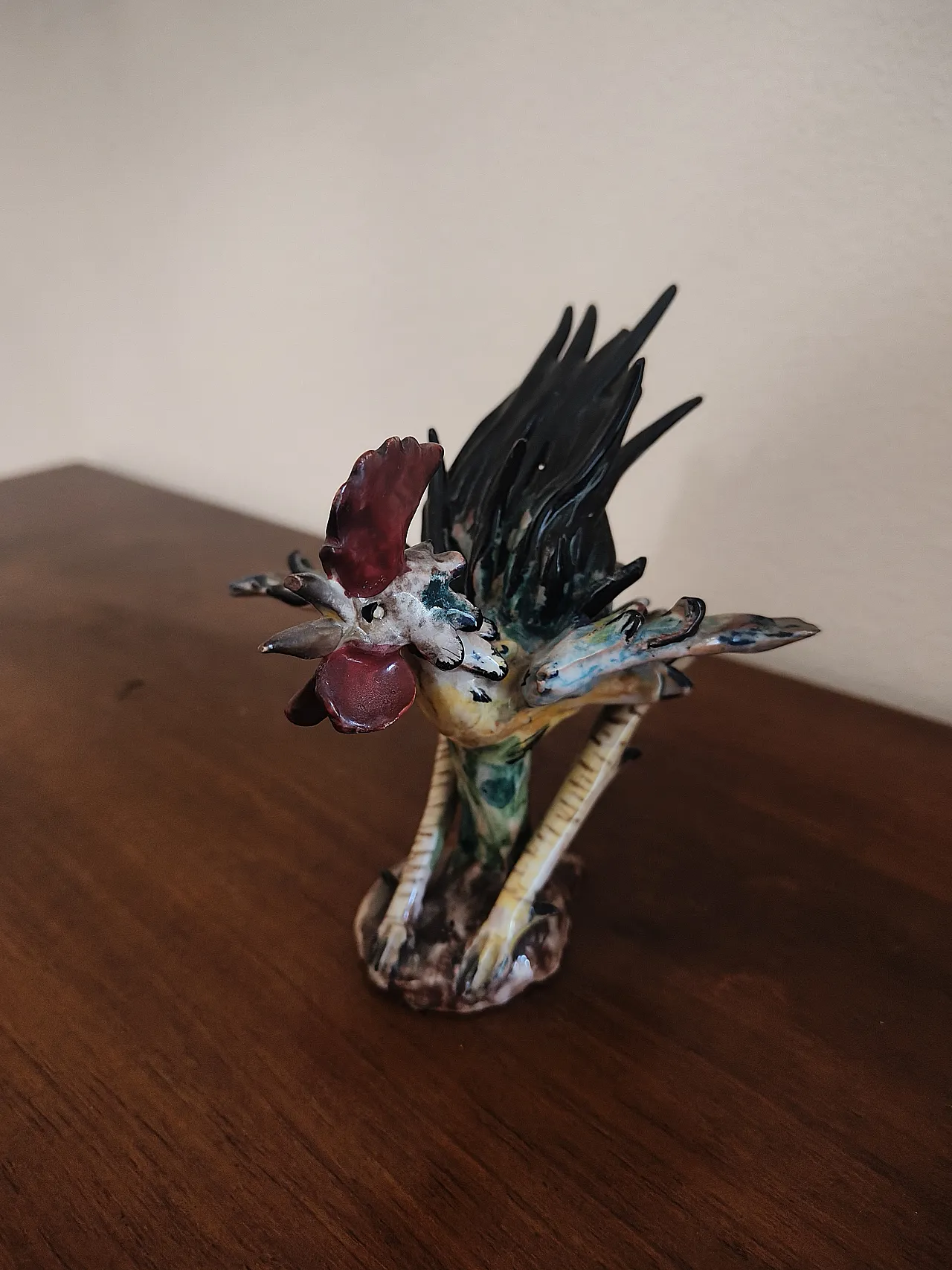 Pair of ceramic roosters 2