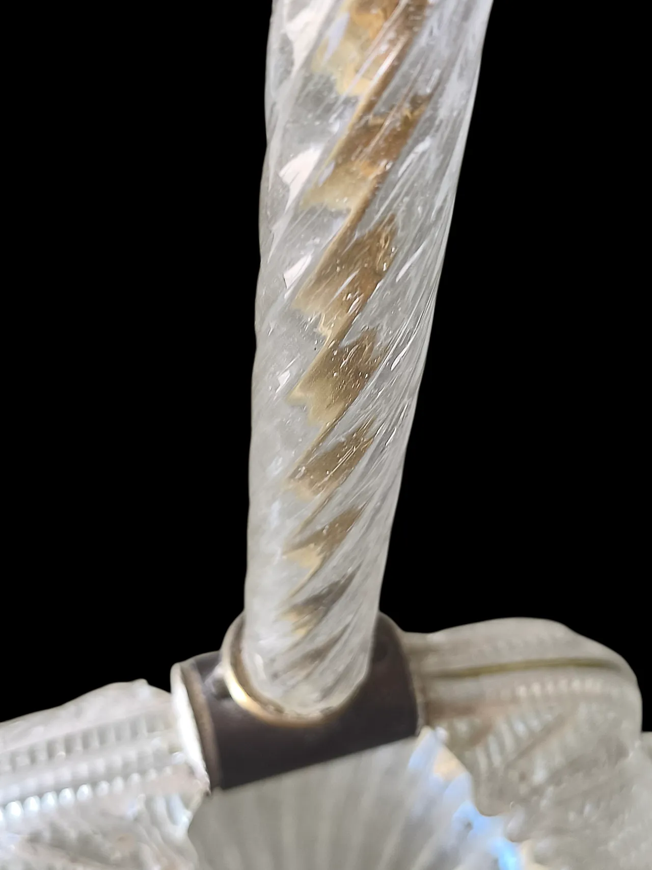 Barovier & Toso Murano glass pendant chandelier, 1950s 5