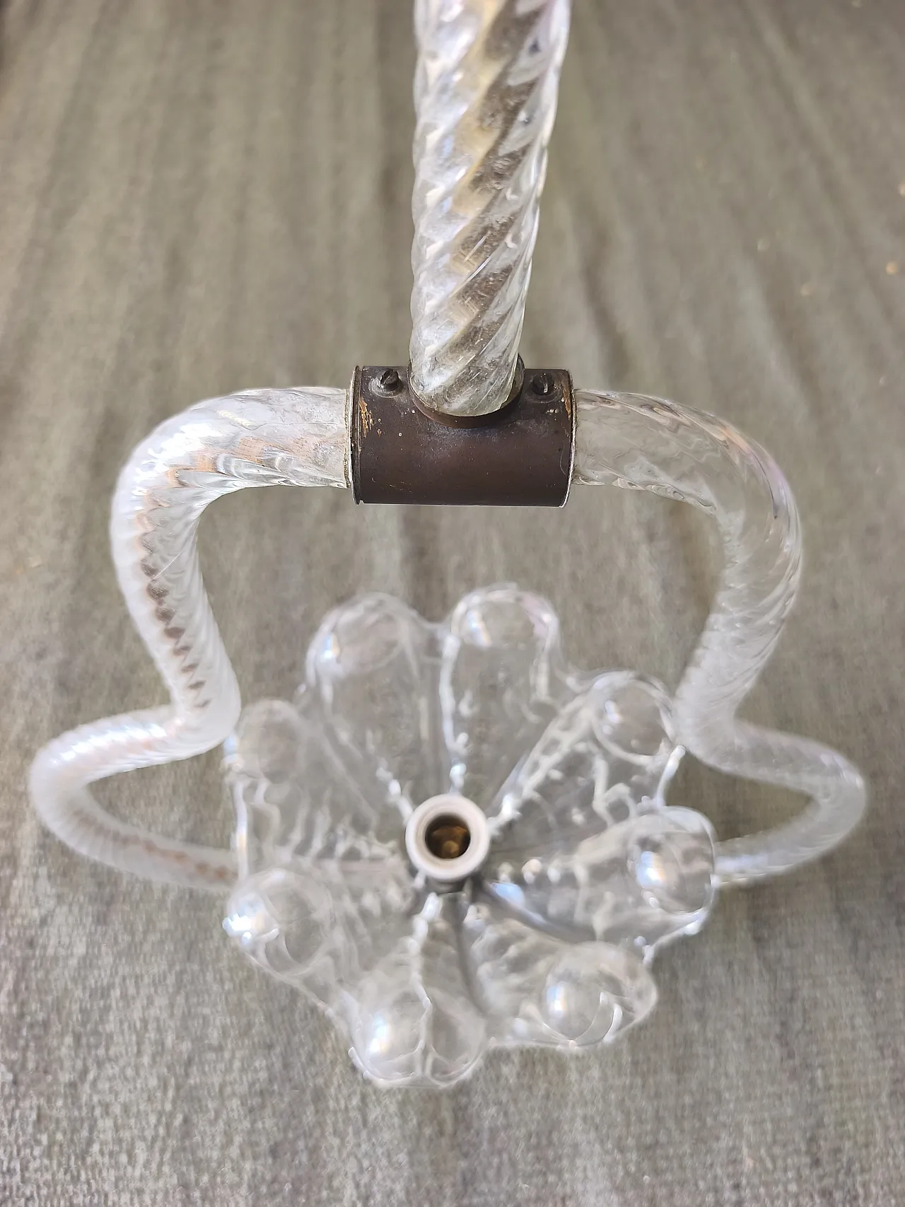 Barovier and Toso Murano glass pendant lamp, 1950s 2