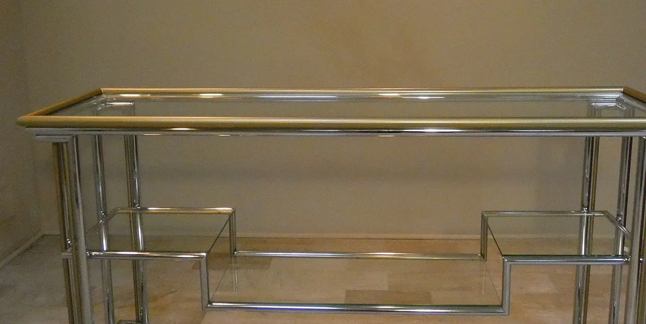 Hollywood Regency console table, Italy, 1970s 5